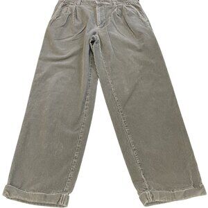 Vintage 90s Gap Corduroy Pants Mens 34x32 Gray Baggy Loose Pleated Skater Y2K